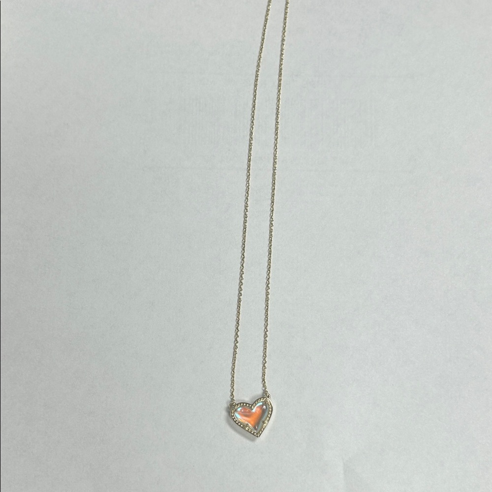 Kendra Scott Iridescent Heart Necklace